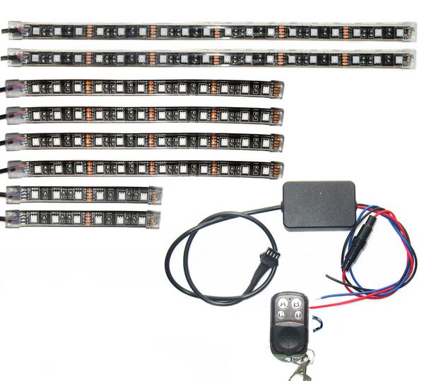 music control 3 sizes led strip 18 color rgb led knight rider effect light kit for motorcycle bike
music control 3 sizes led strip 18 color rgb led knight rider effect light kit for motorcycle bike
