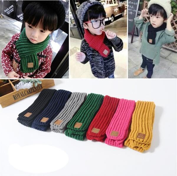 new boy girl baby winter solid color scarf warm knitting wool scarf children winter neck warmer with the leather label, Blue;gray
new boy girl baby winter solid color scarf warm knitting wool scarf children winter neck warmer with the leather label, Blue;gray