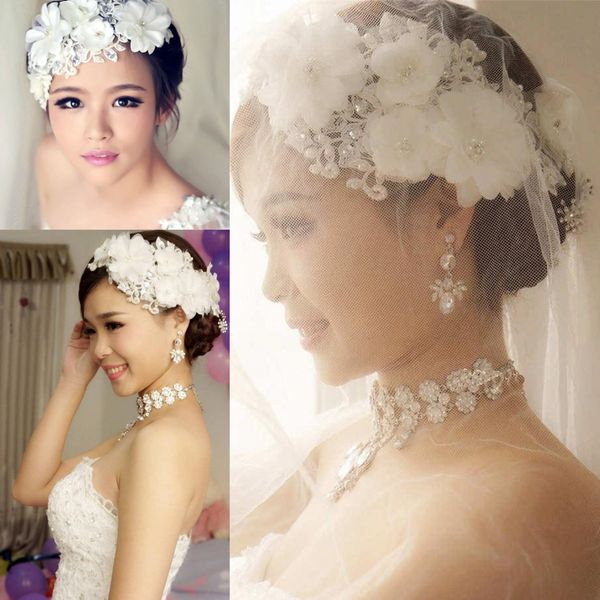 bridal lace pearl wedding accessories handmade rhinestone crystals flower headband wedding hair jewelry beads bridal hairwear ing, Silver
bridal lace pearl wedding accessories handmade rhinestone crystals flower headband wedding hair jewelry beads bridal hairwear ing, Silver