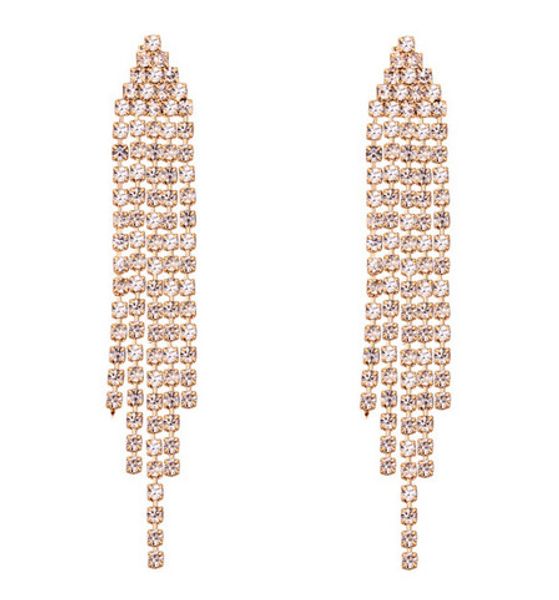 dangle chandelier earrings women fashion luxury quality zircon 18k gold plated tassel chains drop earrings jewelry, Silver
dangle chandelier earrings women fashion luxury quality zircon 18k gold plated tassel chains drop earrings jewelry, Silver