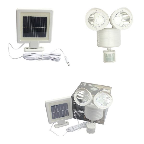 PIR Motion Sensor 22 LED Солнечный Свет Rotable Две Головки Водонепроницаемый Свет Лампы Для На
PIR Motion Sensor 22 LED Солнечный Свет Rotable Две Головки Водонепроницаемый Свет Лампы Для На