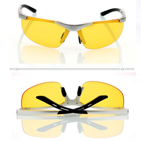 

men's polarized designer sunglasses with aluminum-magnesium frame drivers brand sun glasses night vision goggles anti-glare sunglass, White;black