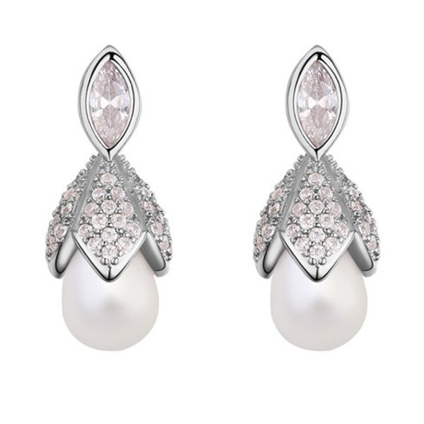 stud earrings jewelry women fashion 18k gold plated zricon & pearl flower earrings jewelry wholesale drop shipping ter001, Golden;silver
stud earrings jewelry women fashion 18k gold plated zricon & pearl flower earrings jewelry wholesale drop shipping ter001, Golden;silver