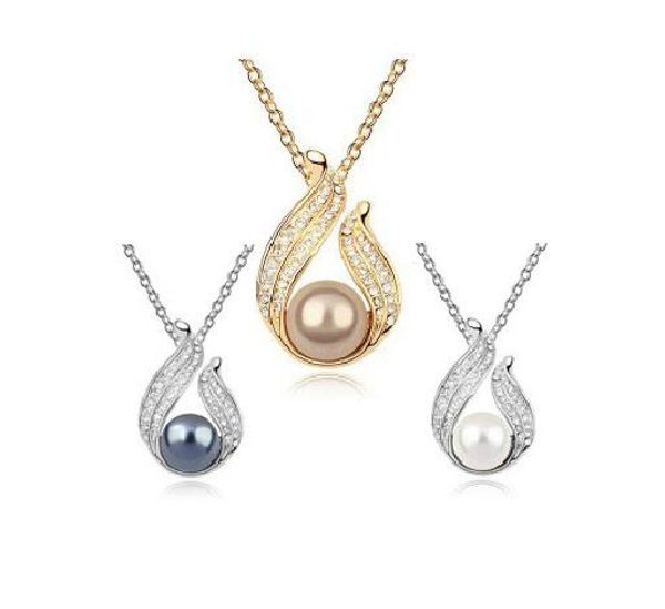 full rhinestone pearl pendant necklaces angel wings pearl necklace for women gift 12pcs min order b135, Silver
full rhinestone pearl pendant necklaces angel wings pearl necklace for women gift 12pcs min order b135, Silver