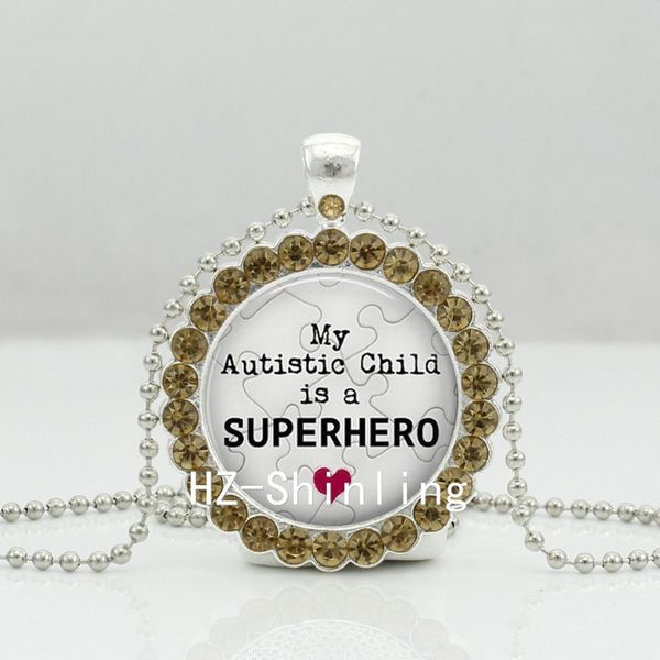 new i love someone with autism necklace quote crystal pendant jewelry ball chain necklaces crystal necklace ndc-0077, Silver 
new i love someone with autism necklace quote crystal pendant jewelry ball chain necklaces crystal necklace ndc-0077, Silver
