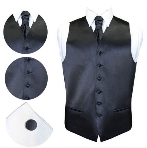 fall-mens plain satin wedding waiscoat , cravat and cufflink sets 7 color, Black;white
fall-mens plain satin wedding waiscoat , cravat and cufflink sets 7 color, Black;white