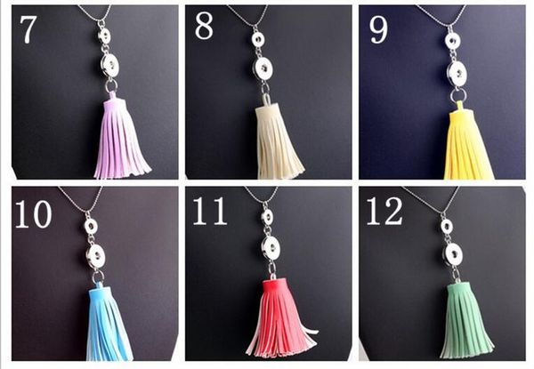 diy 12 colors tassel pendant necklace noosa chunks snap button giner button fir 18mm charm leather tassel necklace diy snap button necklace, Silver
diy 12 colors tassel pendant necklace noosa chunks snap button giner button fir 18mm charm leather tassel necklace diy snap button necklace, Silver