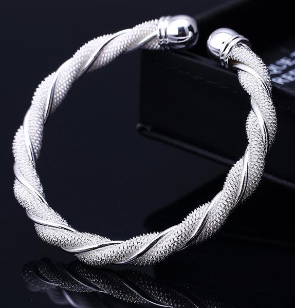 promotion fashion sterling silver plated bracelet charms bangle 925 silver rope bracelets party jewelry high quality, Black
promotion fashion sterling silver plated bracelet charms bangle 925 silver rope bracelets party jewelry high quality, Black