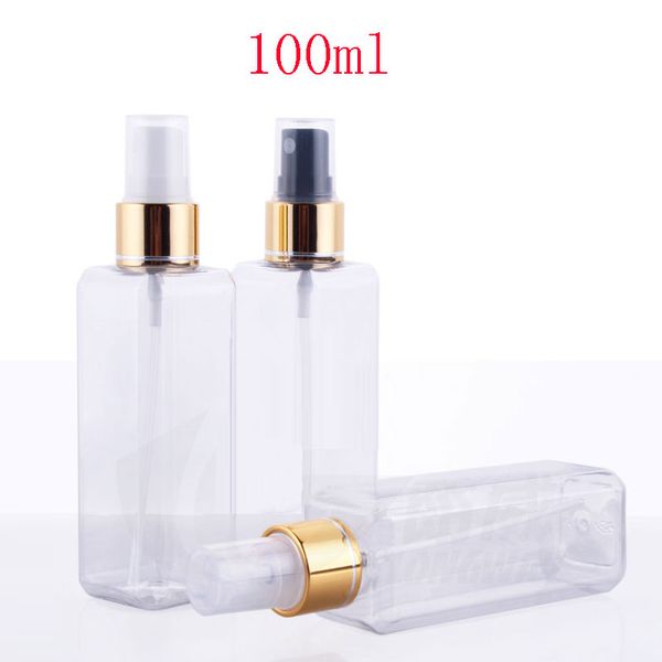 100ml tran parent quare empty pla tic bottle gold aluminum prayer 100cc co metic container perfume bottle with pray pump
100ml tran parent quare empty pla tic bottle gold aluminum prayer 100cc co metic container perfume bottle with pray pump