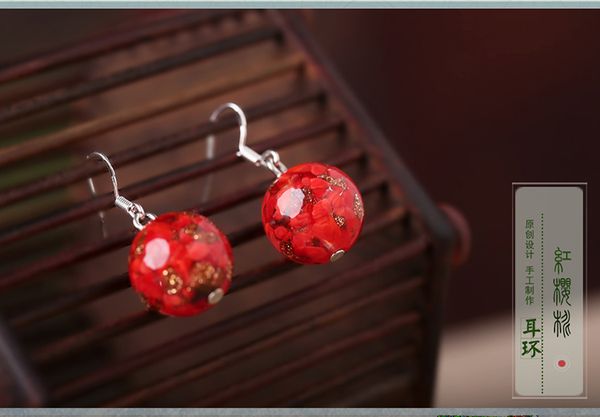 korean style restoring ancient ways adorn article red coloured glaze earrings female brief paragraph earrings national wind accessories, Golden
korean style restoring ancient ways adorn article red coloured glaze earrings female brief paragraph earrings national wind accessories, Golden