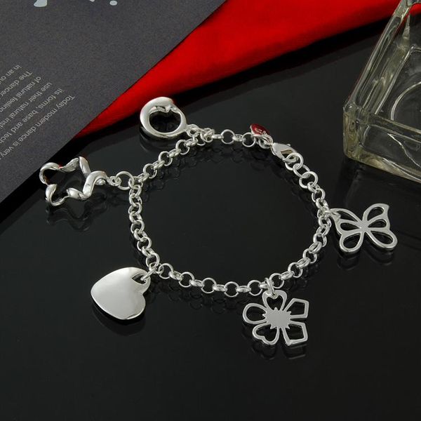 factory direct wholesale 925 sterling silver bracelet silver ornaments hanging heart center 5, Black
factory direct wholesale 925 sterling silver bracelet silver ornaments hanging heart center 5, Black