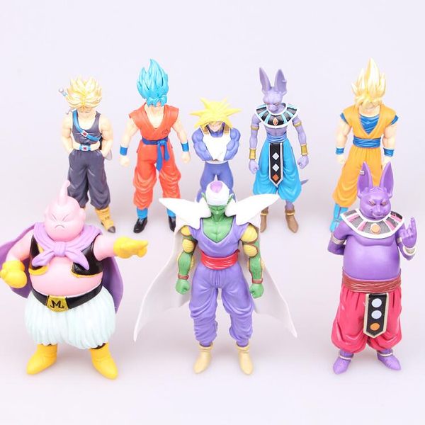 8pcs / set 13-16cm dragon ball z super saiyan dragon ballon sungood tex kraken pvc figures model toys in bags
8pcs / set 13-16cm dragon ball z super saiyan dragon ballon sungood tex kraken pvc figures model toys in bags
