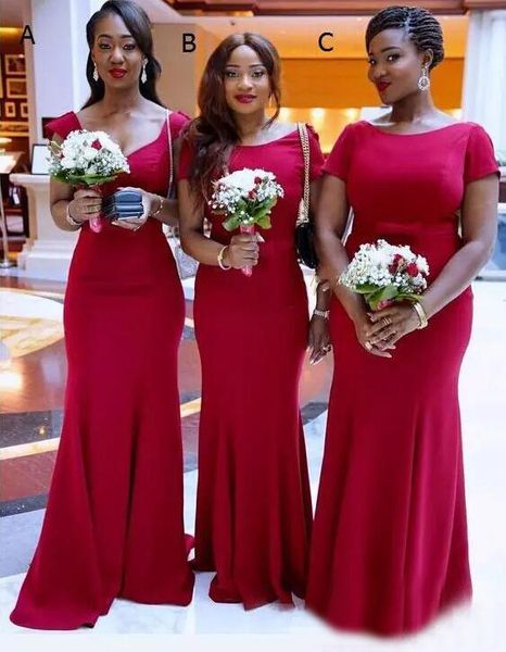 african 2017 fuchsia chiffon mermaid bridesmaid dresses long scoop short sleeve long maid of honor gowns plus size custom made en101811, White;pink
african 2017 fuchsia chiffon mermaid bridesmaid dresses long scoop short sleeve long maid of honor gowns plus size custom made en101811, White;pink