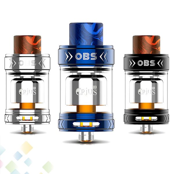 Original OBS Crius II RTA 3.5ml Atomizer Crius 2 Tank 25MM Diameter 3 Colors with Wide Bore Drip Tip DHL Free
Original OBS Crius II RTA 3.5ml Atomizer Crius 2 Tank 25MM Diameter 3 Colors with Wide Bore Drip Tip DHL Free