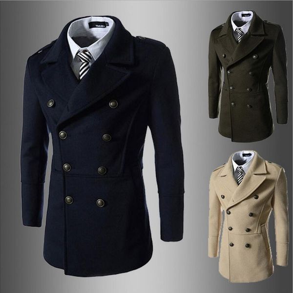 wholesale- men's coat 2017 new fashion casual solid mens trench coat design double-breasted slim fit cotton long windcheater raincoats, Tan;black
wholesale- men's coat 2017 new fashion casual solid mens trench coat design double-breasted slim fit cotton long windcheater raincoats, Tan;black