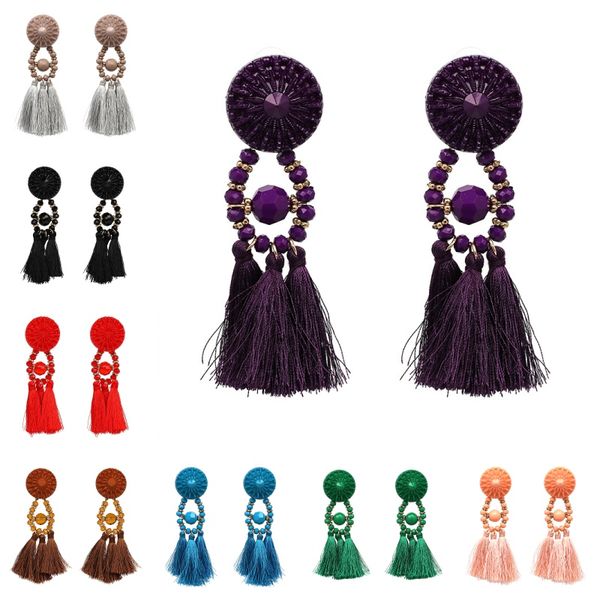 long earrings hanging drops tassels earring for women ethnic statement dangle rhinestone charm bijouterie bohemian resin beads b662s, Silver
long earrings hanging drops tassels earring for women ethnic statement dangle rhinestone charm bijouterie bohemian resin beads b662s, Silver