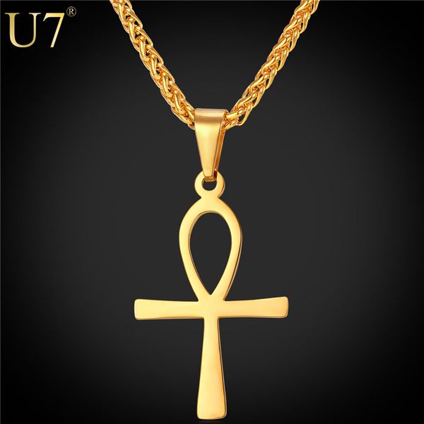unique New Hot Life Cross Necklace Stainless Ankh Egyptian Men Jewelry Gold Plated The Key of the Nile Cross Vintage Pendant P817
unique New Hot Life Cross Necklace Stainless Ankh Egyptian Men Jewelry Gold Plated The Key of the Nile Cross Vintage Pendant P817