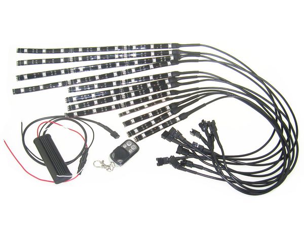 12 piece 4 inch 8 inch 12 inch 5050 led strip and remote control kit for motorcycle accent glowing
12 piece 4 inch 8 inch 12 inch 5050 led strip and remote control kit for motorcycle accent glowing