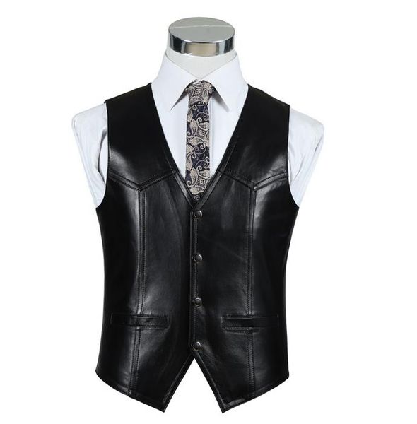 Новый Mens Slim Fit Подлинная кожаный жилет Повседневный деловой костюм Кожаный жилет
Новый Mens Slim Fit Подлинная кожаный жилет Повседневный деловой костюм Кожаный жилет