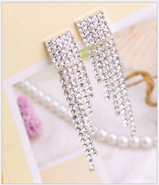 fringe earring jacket czech diamond screw clamp square tassel korean rhinstone bridal evening dinner party ear cuff earrings clip, Silver
fringe earring jacket czech diamond screw clamp square tassel korean rhinstone bridal evening dinner party ear cuff earrings clip, Silver