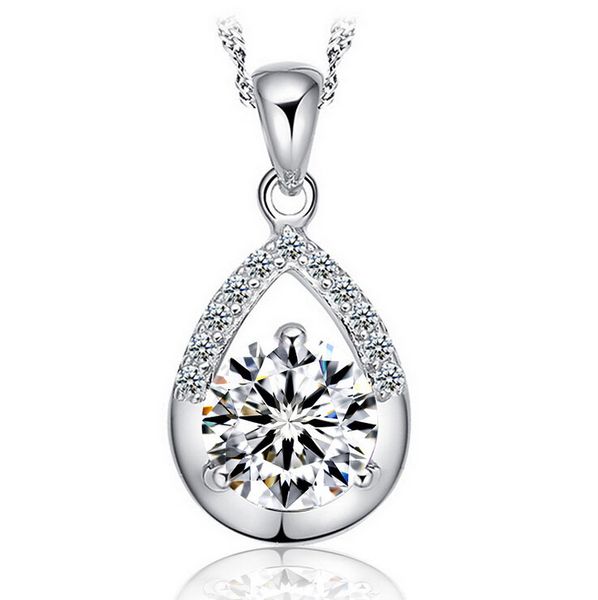 High quality Water Drop Crystal pendant Necklace Women With Fashion Charms Necklace Ladies Popular 925 Sterling Silver Pendant
High quality Water Drop Crystal pendant Necklace Women With Fashion Charms Necklace Ladies Popular 925 Sterling Silver Pendant