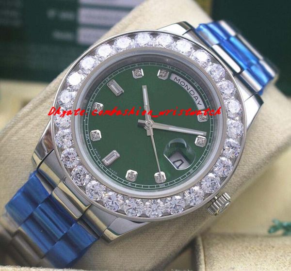 Luxury Watches Platinum Green Bigger Diamond Dial/Bezel - 118206 41mm Automatic Fashion Brand Men's Watch Wristwatch
Luxury Watches Platinum Green Bigger Diamond Dial/Bezel - 118206 41mm Automatic Fashion Brand Men's Watch Wristwatch
