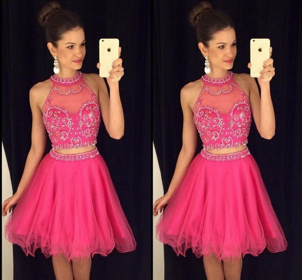 pink two pieces short homecoming dresses jewel neck sleeveless sequins beaded tulle short cocktail dresses prom dresses, Blue;pink
pink two pieces short homecoming dresses jewel neck sleeveless sequins beaded tulle short cocktail dresses prom dresses, Blue;pink