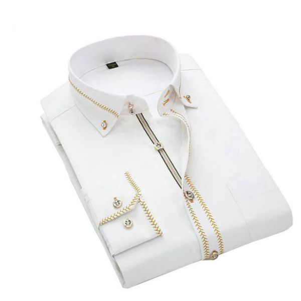 Мужские рубашки с длинным рукавом Slim Fit рубашка хлопок мужские рубашки платья Бел
Мужские рубашки с длинным рукавом Slim Fit рубашка хлопок мужские рубашки платья Бел