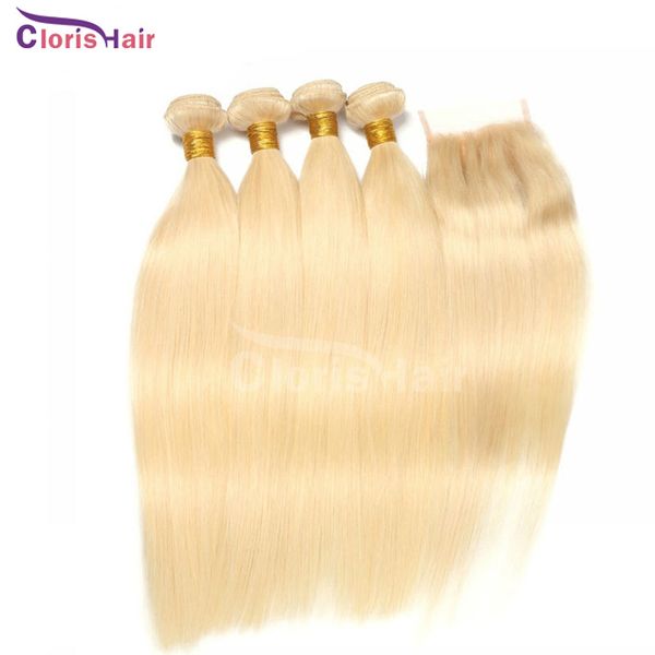 613 platinum blonde bundles with closure silk straight peruvian virgin human hair weaves closure blonde 4x4 lace closure and extensions, Black
613 platinum blonde bundles with closure silk straight peruvian virgin human hair weaves closure blonde 4x4 lace closure and extensions, Black