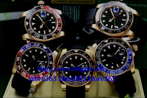 christmas gift 5 style luxury sport style gmt ii 116710 mens watches mechanical automatic rubber belt black dial ceramic bezel 40mm, Slivery;brown
christmas gift 5 style luxury sport style gmt ii 116710 mens watches mechanical automatic rubber belt black dial ceramic bezel 40mm, Slivery;brown