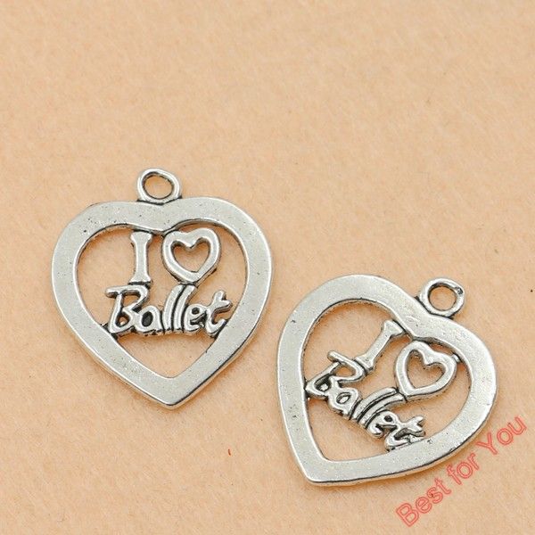 100p tibetan silver tone i love ballet heart charms fashion pendants jewelry making handmade diy jewelry findings 25x21mm jewelry making, Bronze;silver
100p tibetan silver tone i love ballet heart charms fashion pendants jewelry making handmade diy jewelry findings 25x21mm jewelry making, Bronze;silver