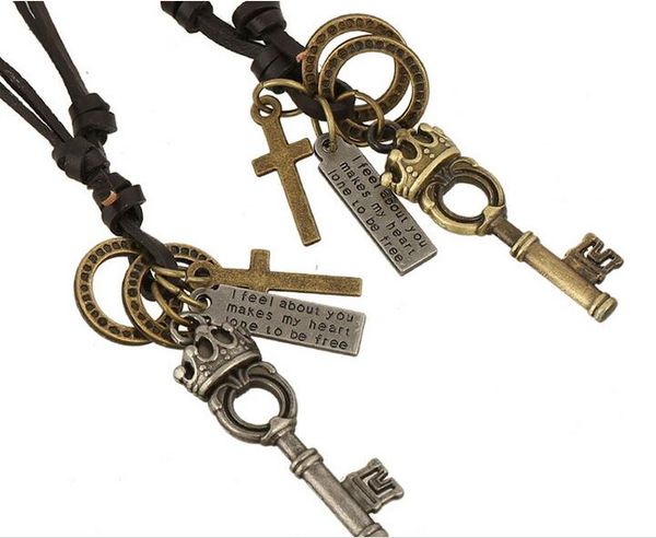 europe and the united states popular leather necklace, new necklace, zinc alloy fashion key necklace, two-color, Silver
europe and the united states popular leather necklace, new necklace, zinc alloy fashion key necklace, two-color, Silver