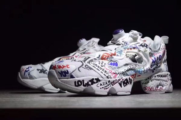 Fa hion graffiti in ta pump fury x co branded vetement inflatable hoe neaker running hoe 36 44
Fa hion graffiti in ta pump fury x co branded vetement inflatable hoe neaker running hoe 36 44