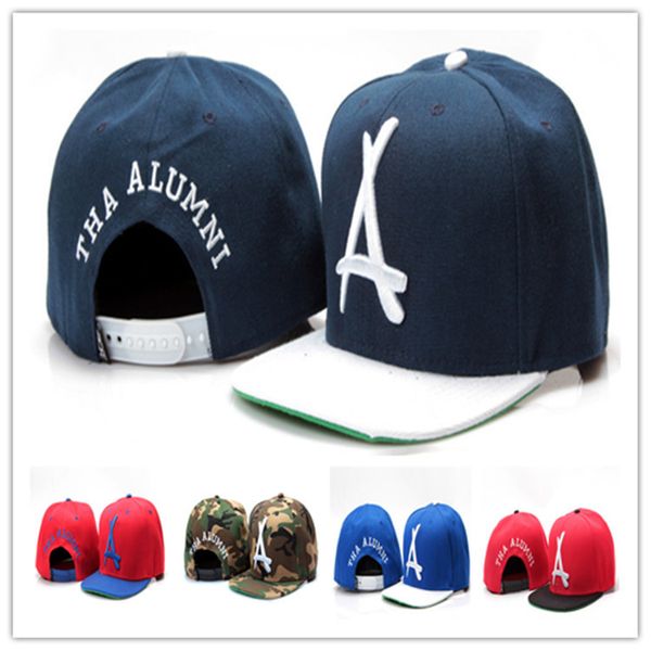 tha alumni snapback hats a letter hiphop cap street popular adjustable hats for men women, Blue;gray
tha alumni snapback hats a letter hiphop cap street popular adjustable hats for men women, Blue;gray