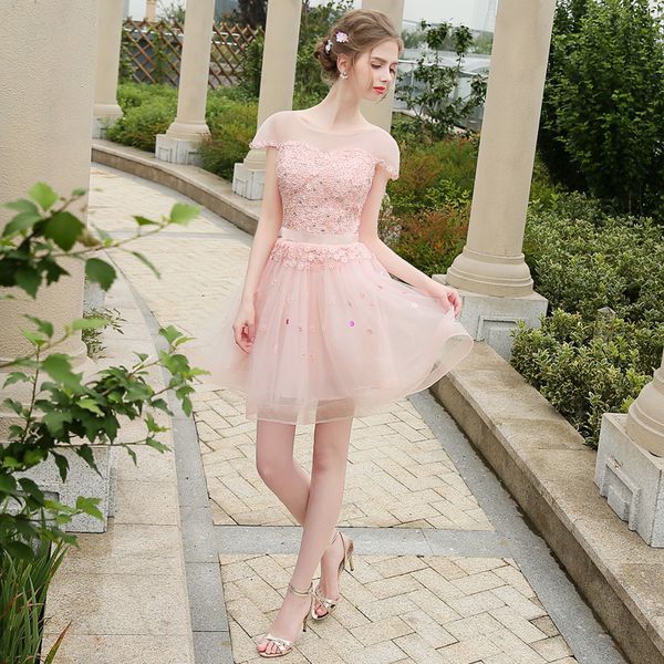 2020 Cheap Robe Bridesmaid Dress A-line Knee-length cocktail dresses sleeveless Formal Gowns Maid of Honor Gown Robe de soireeCustom Made
2020 Cheap Robe Bridesmaid Dress A-line Knee-length cocktail dresses sleeveless Formal Gowns Maid of Honor Gown Robe de soireeCustom Made