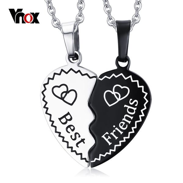 new friends necklaces pendants for women fashion stainless steel heart pendants 2 pieces one set friendship necklace jewelry, Silver
new friends necklaces pendants for women fashion stainless steel heart pendants 2 pieces one set friendship necklace jewelry, Silver