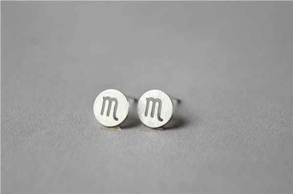 10pair- s003 zodiac scorpio earrings signs 12 constellation stud earrings horoscope astrology disc stud earrings for birthday gifts, Golden;silver
10pair- s003 zodiac scorpio earrings signs 12 constellation stud earrings horoscope astrology disc stud earrings for birthday gifts, Golden;silver