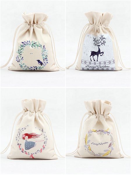 DHL Christmas Gift Bags 14 style Organic Heavy Canvas Bag Santa Sack Drawstring Bag With Reindeers Santa Claus Sack Bags for kids
DHL Christmas Gift Bags 14 style Organic Heavy Canvas Bag Santa Sack Drawstring Bag With Reindeers Santa Claus Sack Bags for kids