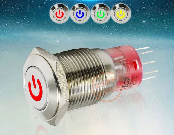 GQ16F-11EZP LED Metal Power Push Button Switches Waterproof 1NO 1NC 16mm 24V Self Locking or Self Reset Four colors to Choose
GQ16F-11EZP LED Metal Power Push Button Switches Waterproof 1NO 1NC 16mm 24V Self Locking or Self Reset Four colors to Choose