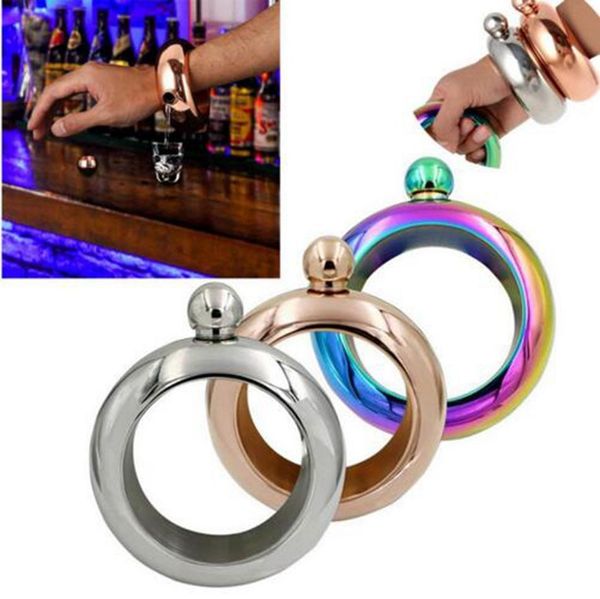 bangle bracelet hip flask 3.5oz 304 stainless steel rainbow liquid alcohol vodka whiskey drinkware alcohol funnel 17091803
bangle bracelet hip flask 3.5oz 304 stainless steel rainbow liquid alcohol vodka whiskey drinkware alcohol funnel 17091803