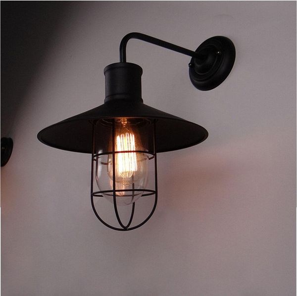 

classical black led wall lighting antique industrial america country wall light retro home/hall/beside night lights decor