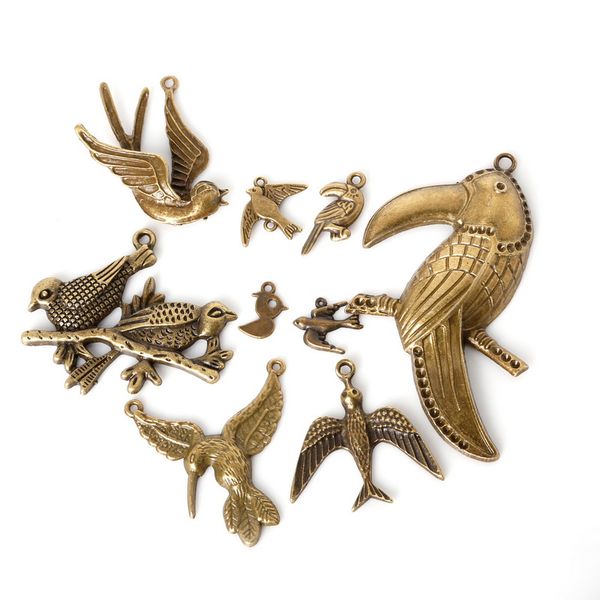 new wholesale 59pcs/lot mixed zinc alloy bird charms antique bronze plated pendants for diy jewelry findings jewelry making d, Bronze;silver
new wholesale 59pcs/lot mixed zinc alloy bird charms antique bronze plated pendants for diy jewelry findings jewelry making d, Bronze;silver