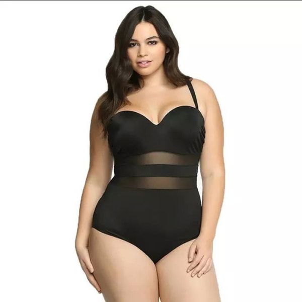 2016 one-piece swimwear high waist mesh bikini vintage bathing suit swimsuit plus size womens clothing 4xl sw398, White;black
2016 one-piece swimwear high waist mesh bikini vintage bathing suit swimsuit plus size womens clothing 4xl sw398, White;black