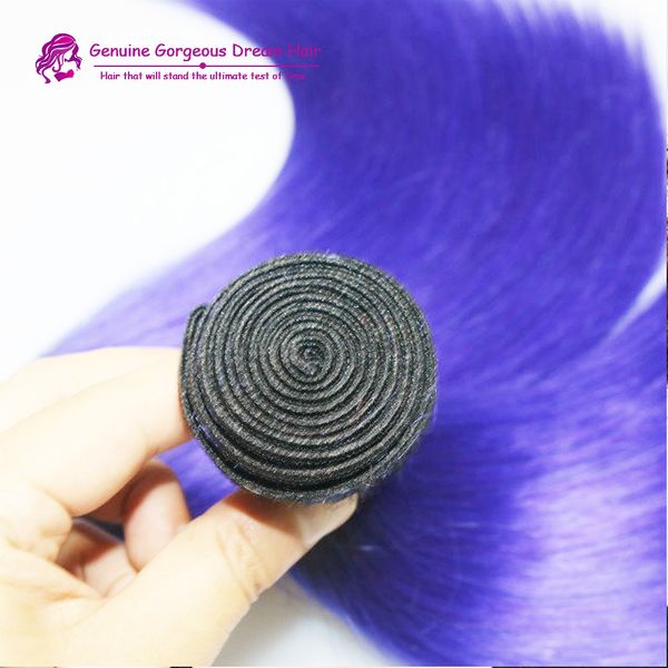 weft 1pcs/lot peruvian ombre two tone #1b blue purple ombre hair straight 3pc/lot ombre human hair extensions hair wefts, Black 
weft 1pcs/lot peruvian ombre two tone #1b blue purple ombre hair straight 3pc/lot ombre human hair extensions hair wefts, Black