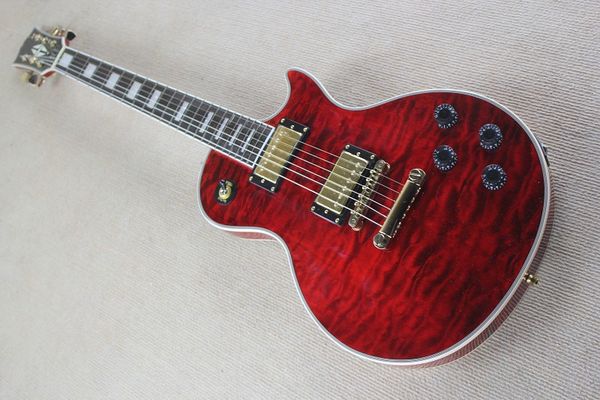 Free shipping China guitars Custom Shop Cloud pattern Deep wine red Electric Guitar OEM guitar Customizable exclusive LOGO
Free shipping China guitars Custom Shop Cloud pattern Deep wine red Electric Guitar OEM guitar Customizable exclusive LOGO
