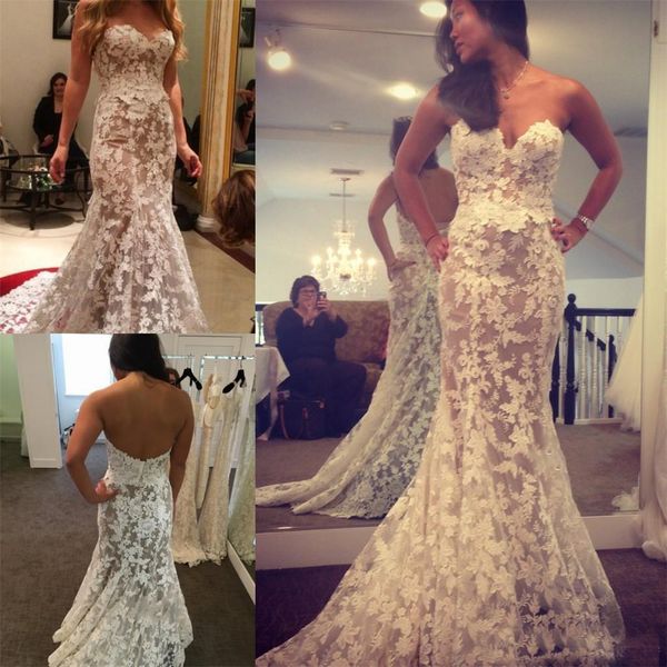 vintage sweetheart neck mermaid wedding dresses sleeveless zipper bridal gown chapel train bridal wedding gowns vestido de novia, White
vintage sweetheart neck mermaid wedding dresses sleeveless zipper bridal gown chapel train bridal wedding gowns vestido de novia, White