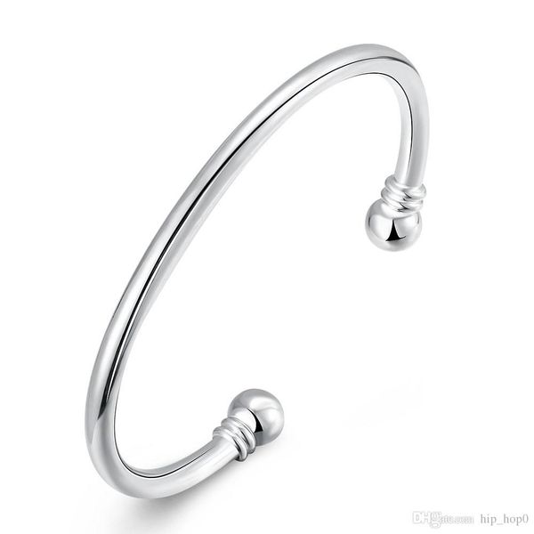 Sample Plated Cuff Bracelet 925 Jewelry Silver Plated Bangle Silver Fashion Jewelry Double Ball Open Bangle Bracelet Unisex Men's Jewel
Sample Plated Cuff Bracelet 925 Jewelry Silver Plated Bangle Silver Fashion Jewelry Double Ball Open Bangle Bracelet Unisex Men's Jewel
