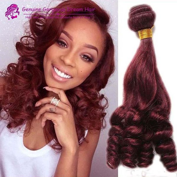 4pcs 99j unprocessed brazilian aunty funmi human hair weaves,romance sprial curly human hair weft dark wine aunty fumi hair extension, Black
4pcs 99j unprocessed brazilian aunty funmi human hair weaves,romance sprial curly human hair weft dark wine aunty fumi hair extension, Black