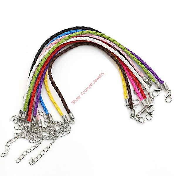 10pcs/lot chain leather bracelet necklace lobster claps fit european jewelry making diy handmade adjustable, Silver
10pcs/lot chain leather bracelet necklace lobster claps fit european jewelry making diy handmade adjustable, Silver