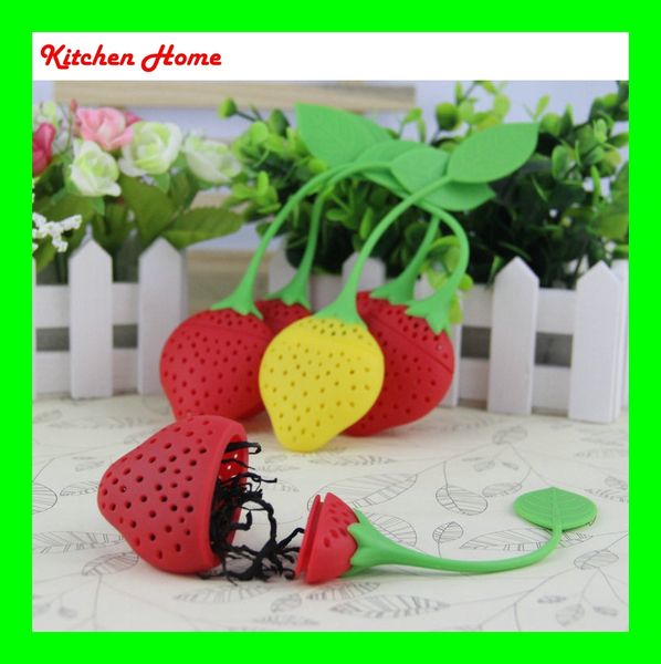 dhl strawberry silicone tea herb spices leaf tea filter infuser strainer bag silicone rubber kitchen tea ball coffee tea tools
dhl strawberry silicone tea herb spices leaf tea filter infuser strainer bag silicone rubber kitchen tea ball coffee tea tools